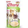 INABA Churu Snack per Gatti Cremoso con Pollo e Capesante - 1 Pack (4 Stick x 14gr) - Cibo per Gatti da Leccare, Sano e Delizioso - Snack Gatto Senza Conservanti o Coloranti Artificiali, Grain-Free