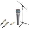 SubZero Microfono dinamico per voce con supporto Boom e cavo SubZero 11B