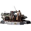 IRON STUDIOS Back To The Future III Delorean Full Set Deluxe Art Scale 1/10 Iron Studios
