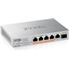 Zyxel XMG-105HP Non gestito 2.5G Ethernet (100/1000/2500) Supporto Power over Ethernet (PoE) Argento
