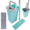 MAURY'S GRANDI MAGAZZINI ITALIANI DAL 19 Maury's Flat Mop Lavapavimenti Automatico E Salvaspazio Secchio Auto Detergente a Doppio Scomparto (Flat Mop Completo) Colori Assortiti Rosso Bordeaux o Tiffany
