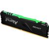 Kingston Technology DDR4 8GB 3600 PC4-28800 RGB Kingston FURY BEAST (KF436C17BBA/8) - KF436C17BBA/8