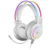 Mars gaming Cuffie Mars Gaming MHRGBW Chroma RGB Flow con microfono cablato Jack 3.5 Bianco