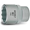 Hazet 880Z-10 Inserto per Chiave a Bussola a Doppio Esagono, Argento, Attacco Quadro, Cavo, 10 mm 3/8 di Pollice