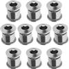 LT Easiyl 10 viti per corona per bicicletta, guarnitura per bicicletta, bulloni per corona e pedivella, per mountain bike, bici da strada, bici pieghevole