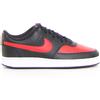 NIKE Court Vision Low Sneaker - Uomo - Nero Rosso