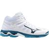 MIZUNO scarpe MIZUNO Wave voltage mid bianco/azzurro/blu