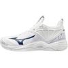 Mizuno 430294.0051.10.0850, Wave Momentum 0850-Scarpe da pallavolo 8 1/2 Donna, Bianco e Blu Marino, 39 EU