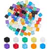 BENECREAT 100 Dadi Grezzi da 10x10x10 mm, Dadi in Acrilico, Dadi a Sei Facce Grezzi in 10 Colori per la Creazione di Dadi Creativi, Accessori per Giochi da Tavolo, Insegnamento della Matematica