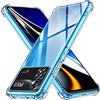 iVoler Cover per Xiaomi Poco X4 PRO 5G, Custodia Trasparente per Assorbimento degli Urti con Paraurti in TPU Morbido, Sottile Morbida in Silicone TPU Protettiva Case
