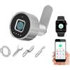 eLinkSmart Serratura per cassetto con impronta digitale eLinkSmart, serratura per armadietto con app per telefono, 20mm (17mm), 3 misure di linguetta della serratura, 20 impronte digitali, 500 utenti dell'app