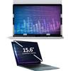 DEJIMAX Protezione Schermo per Laptop da 15.6 Pollici con Rapporto di Aspetto 16:9, Anti Luce Blu e antiriflesso, Filtro per la Privacy a Rapida Installazione, Pellicola di Protezione per Laptop