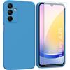 ARRYNN Custodia per Samsung Galaxy A25 5G (6,5) Cover + Pellicola Protettiva Vetro Temperato,Liquid Silicone TPU Case Cover per Samsung Galaxy A25 5G - Blu