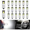 Defvnsy T4W BA9S LED Lampadina Bianco 6000K 12V, LED T11 53 57 per Auto Moto Luci Targa Luce Interna Luci Della Cupola Luci Della Mappa (20 Pezzi)
