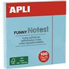 APLI NOTE FUNNY PASTEL 75X75 BLU PASTEL