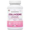 Bandini® Collagene e Acido Ialuronico 180 Capsule, Vitamina C, Biotina, Zinco, Coenzima Q10 e Selenio, 1000mg Collagene Marino Idrolizzato + 200mg Acido Ialuronico - Pelle, Articolazioni e Capelli