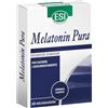ESI - Melatonin Pura, Integratore Alimentare di Melatonina, Favorisce il Sonno e Contrasta gli Effetti del Jet Lag, Senza Glutine e Vegan, 60 Microtavolette