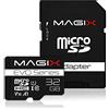 Magix Scheda MicroSD Card EVO Series Classe10 V10 + Adattatore SD, Velocità di lettura fino a 80 MB/s (32GB)