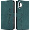 EATCYE Cover per Samsung Galaxy A32 5G, Flip Libro Libretto Custodia in Pelle PU per Samsung Galaxy A32 5G [Protezione Completa] [Slot per Scheda] [Funzione di Supporto] (Verde)