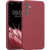 kwmobile Custodia Compatibile con Samsung Galaxy A34 5G Cover - Back Case per Smartphone in Silicone TPU - Protezione Gommata - rosa scuro
