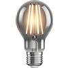 ledscom.de Lampadina LED E27, A60, bianco extra caldo (1800 K), 7,5 W, 370lm, vetro fumé
