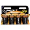 Duracell Pila Plus Mono D (LR20) 1,5V, confezione da 4