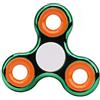 Toyland® Fidget Hand Spinner - Sollievo da Stress e ansia - 38 Design tra Cui Scegliere (Anelli Verde Metallizzato e Arancione)
