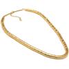 Vestopazzo collana lunga in ottone modello snake. Chiusura regolabile con moschettone. Nickel tested. Lavorazione artigianale.DD04043