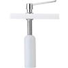 Inda Dispenser sapone ad incasso per top mobile bianco/cromo lucido 0,75 Lt