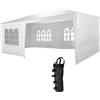 MaxxGarden Gazebo 3x6 - Tenda per Feste - Gazebo Campeggio - Gazebo Giardino - Con Pareti Laterali - Gazebo 3x3 Pieghevole Impermeabile - Giardino e Spiaggia - Bianco