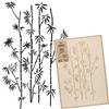 NAKLEO Stencil di Fiori per Pittura 43x64cm, Bambù Rampicanti Pianta Modello per Pareti Grandi Dimensioni, Plastica e Riutilizzabile Fai Da Te Artigianato Decorazioni Casa, Muro Legno Tessuto Mobili