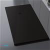 Korzilius Italia Piatto Doccia Stone In Minerali e Resine Finitura Nero Matto Da 80x80 Cm