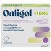 ALFASIGMA SpA Onligol Fibre - Integratore a base di Psyllium per la regolarità del transito intestinale - Gusto Prugna - 20 buste