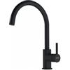 Franke Miscelatore da Incasso Cucina Monocomando Canna Girevole Black Matt - Nero Opaco Franke Lina - 115.0626.019