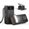 VEEKTOMX POKER BANK CARICATORE VEEKTOMX RICARICA VELOCE NERO 5 USCITE USB-C IPHONE ANDROID HP MAC DELL 56000mah