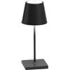 ZAFFERANO Poldina mini pro lampada LED tavolo cm 11,1x30h grigio scuro
