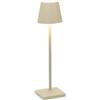 ZAFFERANO Poldina pro micro lampada LED tavolo cm 7x27,5h sabbia