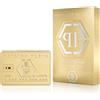 Philipp Plein - Eau de Parfum No Limits Gold 50 ml - Profumo Uomo - Note Legnose e Ambrate - Una Fragranza Audace e Opulenta - Woody Ambery - Flacone in Vetro Laccato Oro