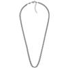 Fossil Collana da uomo, Collana a catena in acciaio inox, tutto impilato, Argento (Silver)