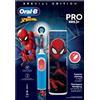 Braun Spazzolino elettrico Oral-B Vitality Pro Kids Spiderman rotante-oscillante per adulto Blu/Rosso