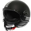 Momo design Casco Moto Jet Momo Design FGTR EVO Mono Nero Opaco Silver
