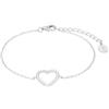 s.Oliver Bracciale in argento sterling 925/acciaio inossidabile per donna, bracciale, cuore, fornito in confezione regalo per gioielli