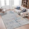 Safunion Tappeto Salotto pelo corto Moderno Astratto Tappeti Camera da letto Morbido Antiscivolo lavabile Tappeto Sala (120 x 160 cm, Grigio/Blu/Oro/Multicolore astratti)
