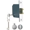 YALE B-M552-CH-65 5 Leva Mortasa Deadlock, Alta Sicurezza, Cromato Lucido, 2.5 Inch/64 mm