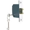 Yale B-BSDL-2.5-CH - Serratura a mortasa a 5 leve, adatta per porte esterne, finitura cromata, 64 mm