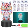 AUAUY Diamond Painting Luce Notturna a LED, Luce Notturna Fai Da Te 7 Colori di Illuminazione Regolabili, Diamond Painting Kit, Compleanni e Regali di Natale