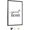 edihome, Cornice A3, (1 unità), 29,7 x 42, Legno, Portafoto, Laminato Acrilico, per Diploma Universitario, da Parete, Poster, Cornici, per Quadri (Nero, 1 unità)