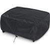 bruwaa Custodia protettiva per Plancha, dimensioni 56 x 50 x 20 cm, facile da montare, resistente all'acqua e alla polvere, anti UV, nera, copertura universale per Plancha