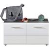 trendteam smart living Scarpiera in melamina, 80 x 41 x 35 cm, Colore: Bianco Lucido
