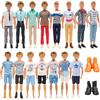 Miunana 6 Abiti Vestiti + 2 PCS Scarpe Per 12 Pollici Ragazzo Bambola (Slezionati A Caso)
